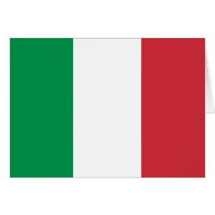 Cartão Bandeira Italiana Patriótica