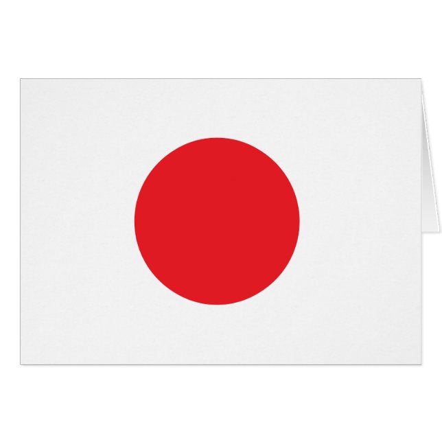 Cartão bandeira japonesa (Frente Horizontal)