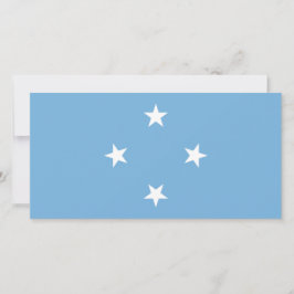 Cartão Bandeira Micronésia (Estados Federados da Micronés