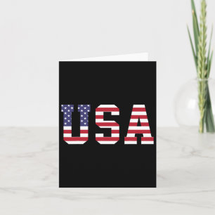 Cartão Bandeira Nacional Americana dos EUA 4 de Julho