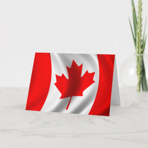 Cartão Bandeira Nacional do Canadá