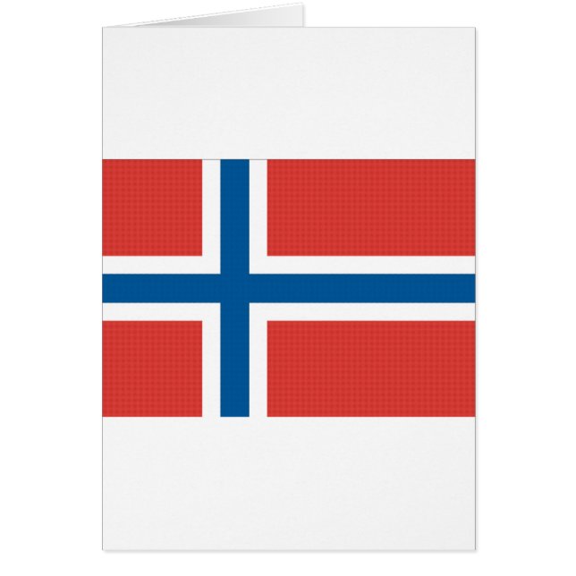 Cartão Bandeira norueguesa (Frente)