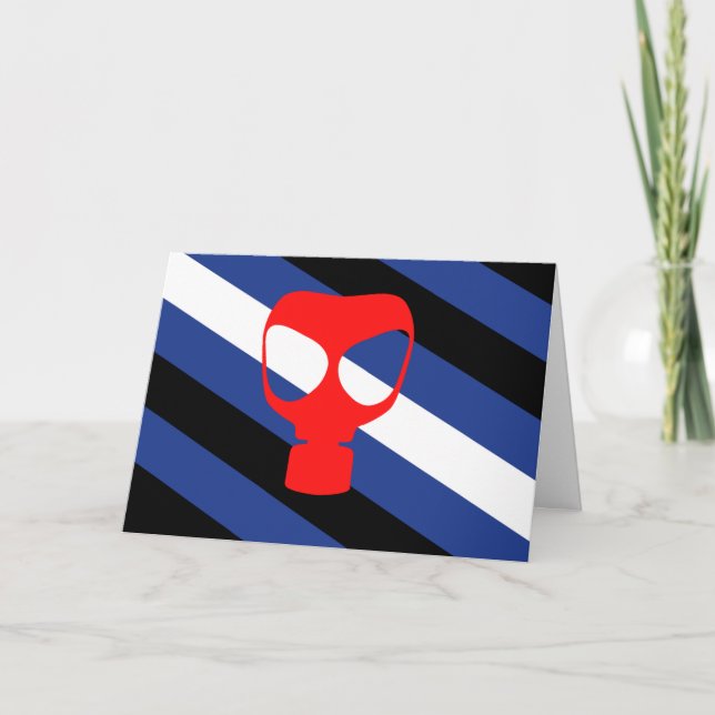 Cartão Bandeira Orgulho Máscara (Frente)