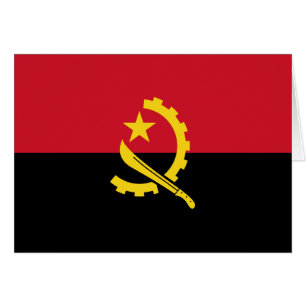 Cartão Bandeira Patriótica Angolana