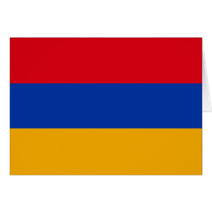 Cartão Bandeira Patriótica Armênia