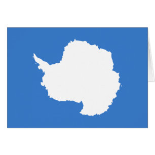 Cartão Bandeira patriótica da Antártica