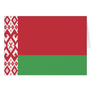 Cartão Bandeira Patriótica da Bielorrússia
