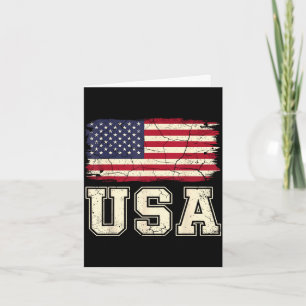 Cartão Bandeira patriótica dos EUA bandeira americana dos