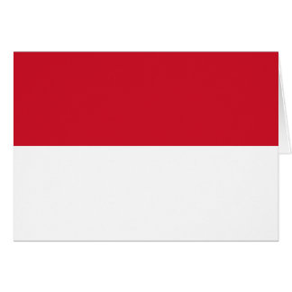Cartão Bandeira Patriótica Mônaco