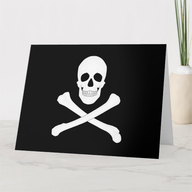 Cartão Bandeira Pirate (Jolly Roger) (Frente)