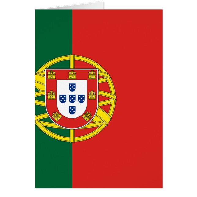 Cartão Bandeira Portuguesa (Frente)