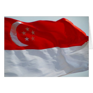 Cartão bandeira singapore