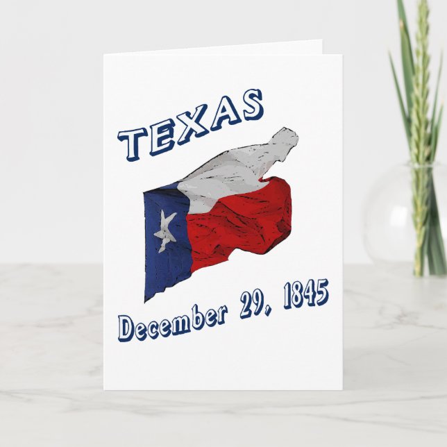 CARTÃO BANDEIRA TEXAS E ANIVERSÁRIO (Frente)