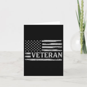 Cartão Bandeira Veterana G Vintage EUA Dia dos Pais Patri