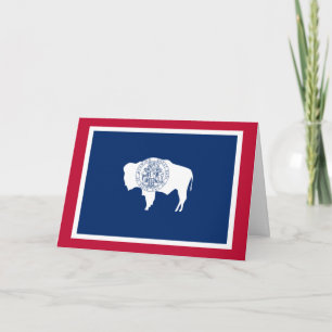 Cartão Bandeira Wyomingite, Bandeira de Wyoming