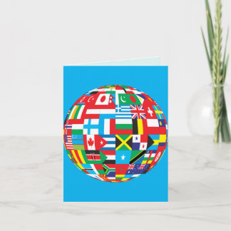 CARTÃO BANDEIRAS DO MUNDO