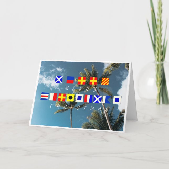 Cartão Bandeiras Feliz de Natal (Frente)