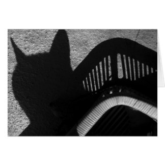 Cartão Bandeja do gato