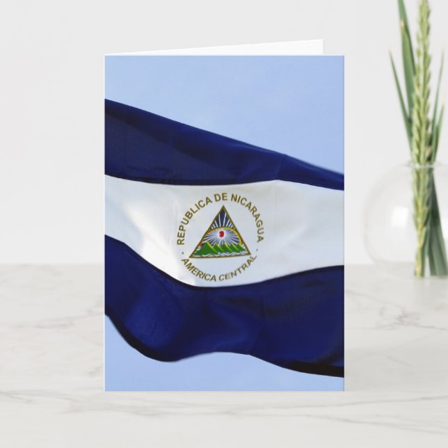 Cartão bandera de nicaragua (Frente)