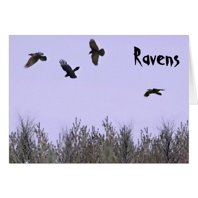Cartão Bando de Ravens (Frente Horizontal)