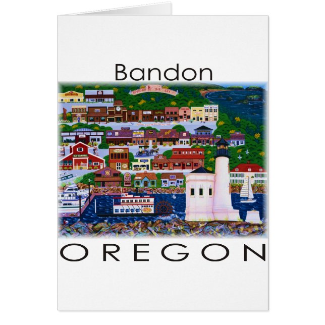 Cartão Bandon perto do mar~ (Frente)