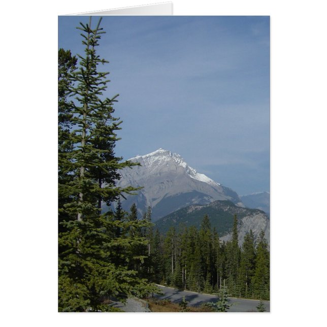 Cartão Banff Alberta Canadá, parque nacional canadense (Frente)