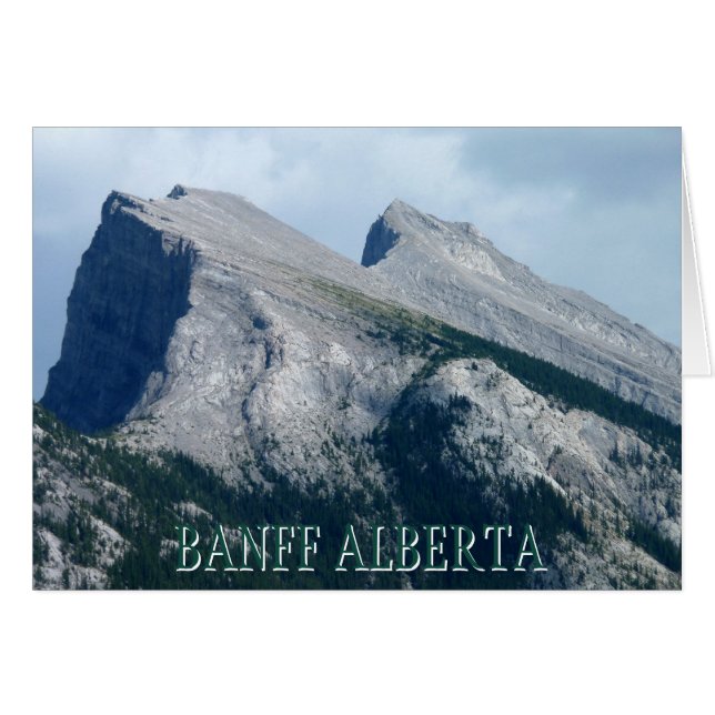 Cartão Banff Alberta Personalizado Carro Banff Sou (Frente Horizontal)