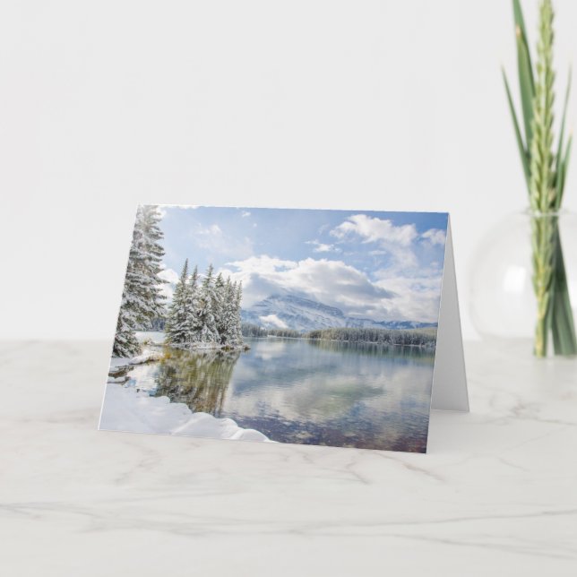 Cartão Banff National Park in winter (Frente)