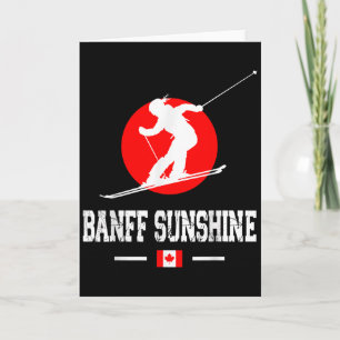 Cartão Banff Sunshine Canadá Resort de Esqui Montanhas Ro