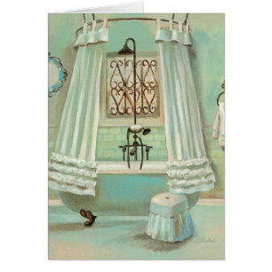 Cartão Banheiro antiquado