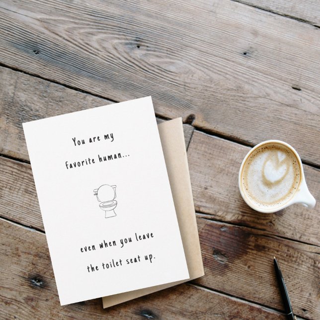 Cartão Banheiro de namorados/aniversário engraçado (Criador carregado)