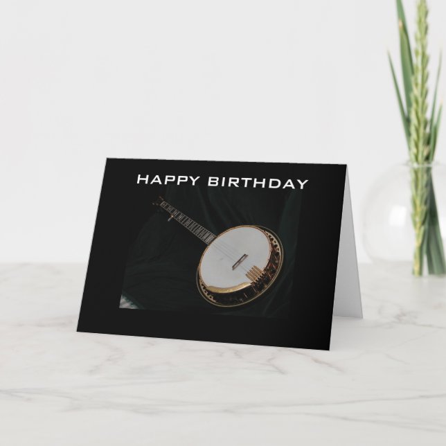CARTÃO BANJO PICKER'S BIRTHDAY GREETING CARD (Frente)