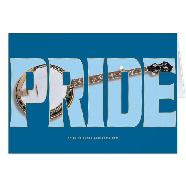 Cartão Banjo Pride (Frente Horizontal)