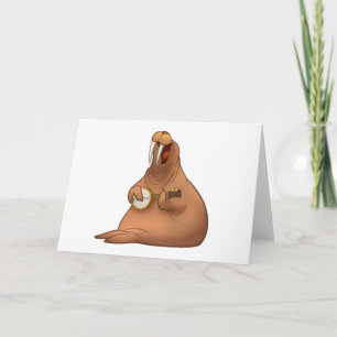 Cartão Banjo-Strummin' Walrus Cards
