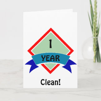 Cartão Banner 1 YEAR clean