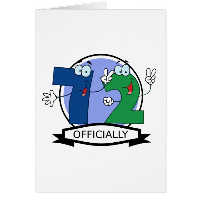 Cartão Banner oficial de 72 aniversários (Frente)