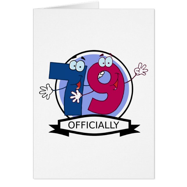 Cartão Banner oficial de aniversário de 79 (Frente)