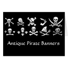 BANNERS DE PIRATAS PRETOS ANTICOS E MAPAS DE TESTE