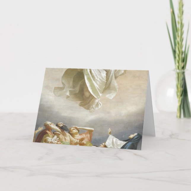 Cartão Banquete Da Ascensão De Christi Himmelfahrt (Frente)