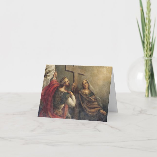 Cartão Banquete da Cruz/Dia da Cruz Santa Ortodoxo (Frente)