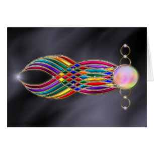 Cartão Banquete da placa de joias