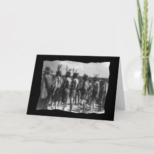 Cartão Banquete Vintage Native American Apache