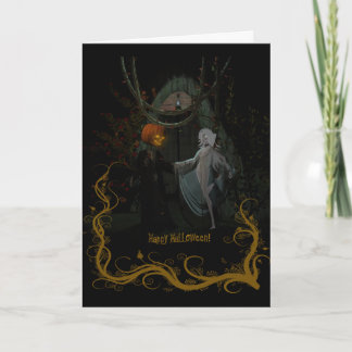 Cartão Banshee e Cabeça de Abóbora