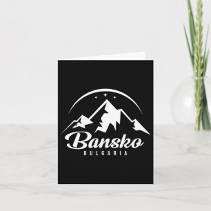 Cartão Bansko Bulgaria Ski Resort Skiting Snowboard