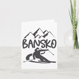 Cartão Bansko Skiing Snowboard Bulgária Resort Distres