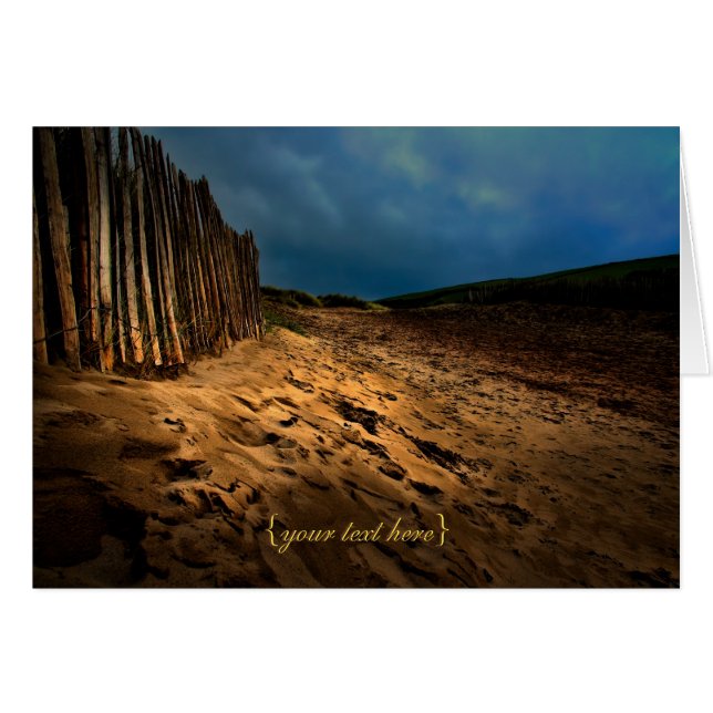 Cartão Bantham Beach, Devon (Frente Horizontal)