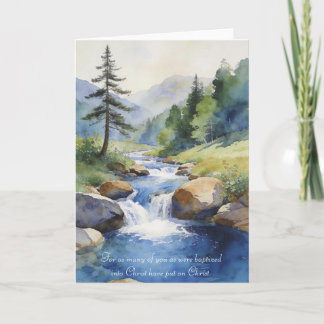 Cartão Baptism Card: Galatians 3:25-27