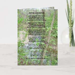 Cartão BAPTISM CONFIRMATION Greeting Card