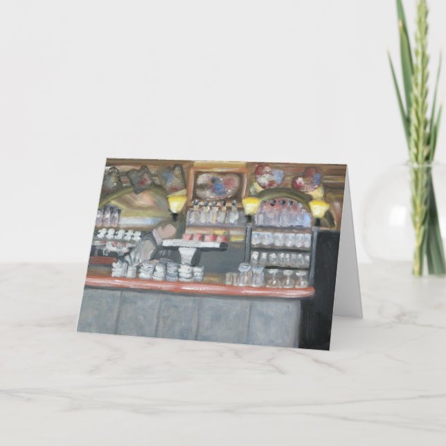 Cartão Bar da paleta do La/café (Frente)