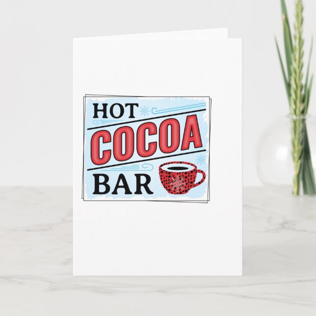 Cartão Bar de Cacau Quente (Frente)